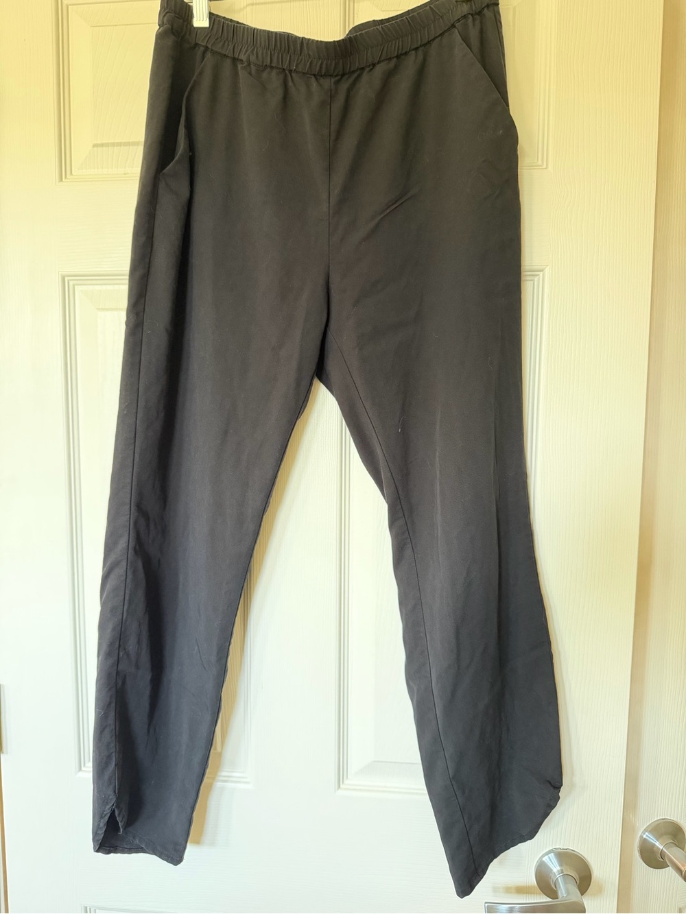 Marine Layer Allison Black Ankle Cropped Pants Size M - Picture 4 of 8